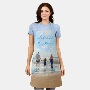Custom Photo and Text Your Design The Best Family Apron
