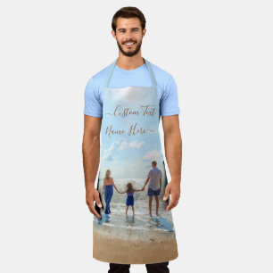 Custom Photo and Text Your Design The Super Family Apron
