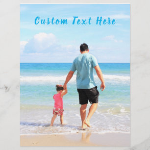 Custom Photo and Text - Your Own Design - Best DAD Letterhead