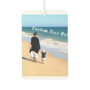 Custom Photo and Text - Your Own Design - Best MOM Car Air Freshener
