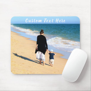 Custom Photo and Text - Your Own Design - Best MOM Mouse Mat