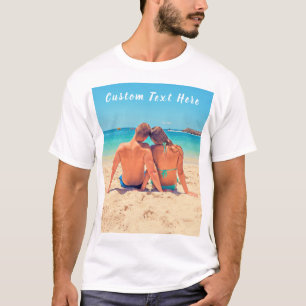 Custom Photo and Text - Your Own Design  Customise T-Shirt