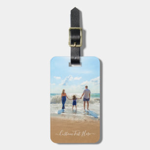Custom Photo and Text - Your Own Design - Family Luggage Tag