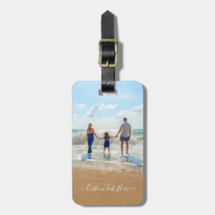 Custom Photo and Text - Your Own Design - Family Luggage Tag