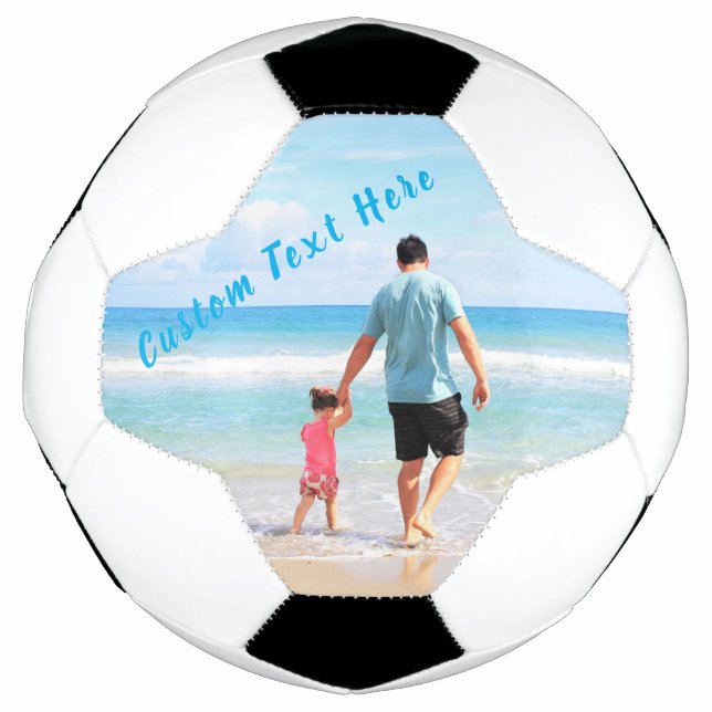 Custom Photo and Text - Your Own Design - For Dad Football (Front)