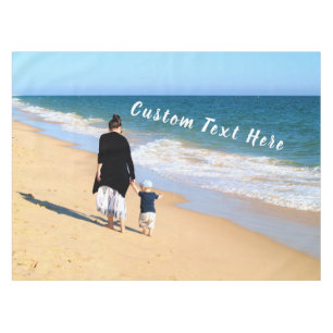 Custom Photo and Text - Your Own Design - For Mum Tablecloth