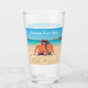 Custom Photo and Text Your Own Design Glass