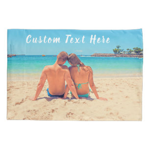 Custom Photo and Text - Your Own Design - Love Pillowcase