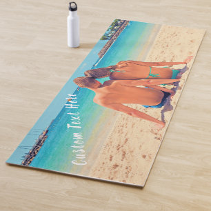 Custom Photo and Text - Your Own Design - Love Yoga Mat