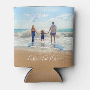 Custom Photo and Text Your Own Design - My Family  Can Cooler