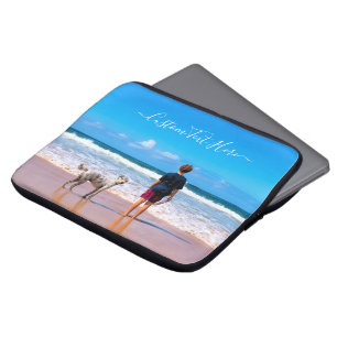 Custom Photo and Text - Your Own Design - My Pet Laptop Sleeve