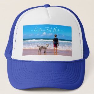 Custom Photo and Text - Your Own Design - My Pet   Trucker Hat