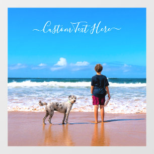 Custom Photo and Text - Your Own Design - My Pet - Window Cling