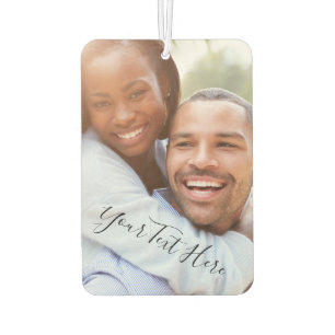 Custom Photo and Text Your Own Design - Romantic - Car Air Freshener