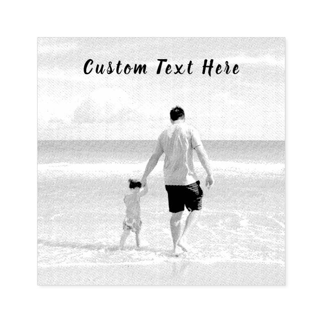 Custom Photo and Text Your Own Design Rubber Stamp (Imprint)