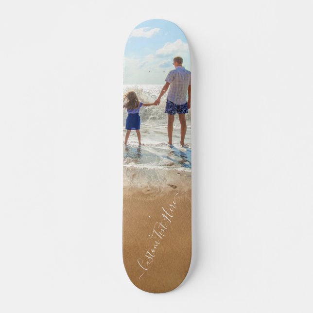 Custom Photo and Text - Your Own Design  Skateboard (Front)