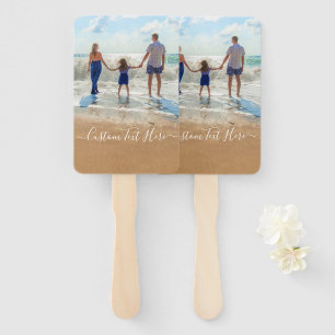 Custom Photo and Text - Your Own Design - Special Hand Fan