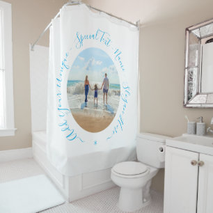 Custom Photo and Text - Your Own Design - Special  Shower Curtain