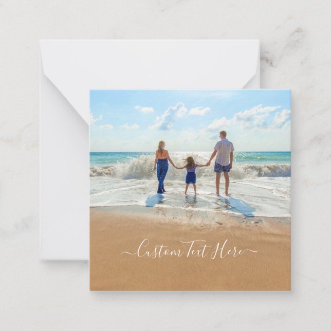 Custom Photo and Text - Your Own Design Unique Card (Front)