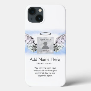 Custom Photo Angel Wings and Heart Memorial Case-M iPhone 13 Case