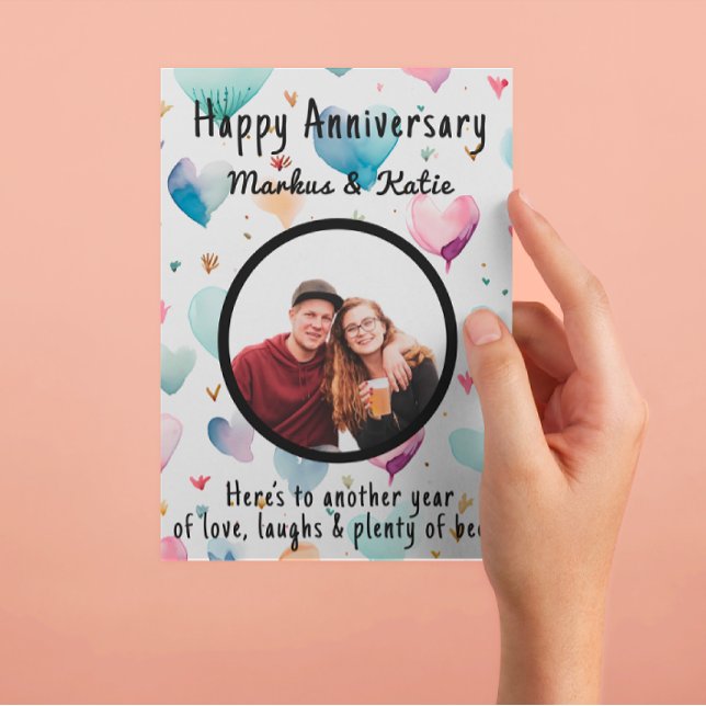 Custom Photo Anniversary  Postcard (Creator Uploaded)