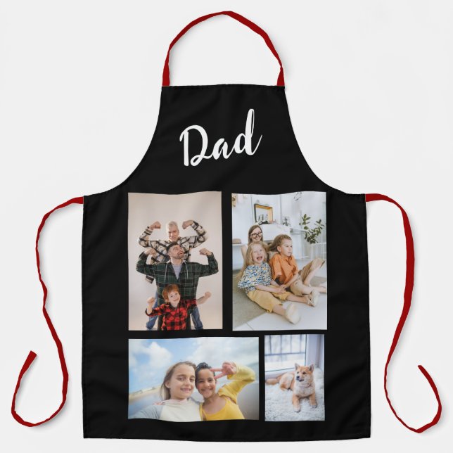 Custom Photo Apron For Grandparent Dad Mum Gift (Front)