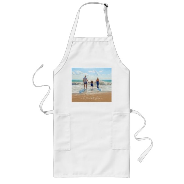 Custom Photo Apron with Your Photos and Text (Front)