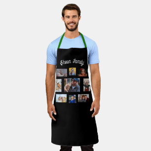 Custom Photo Aprons, Personalised 8 Photo Collage Apron