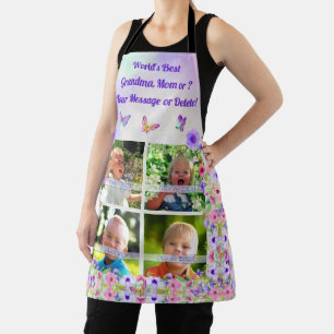 Custom Photo Aprons, Personalised for Mum,  Apron