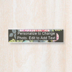 Custom Photo Artwork Name School Office Home Door Sign