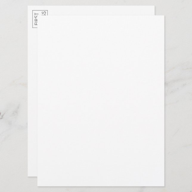 Custom Photo Artwork Typography Large Postcard (Front/Back)