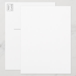 Custom Photo Artwork Typography Large Postcard