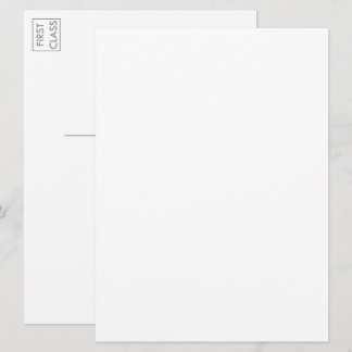 Custom Photo Artwork Typography Large Postcard