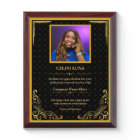 Custom Photo Award Plaque – Personalised Trophy Gi