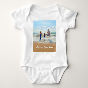 Custom Photo Baby Bodysuit Your Photos and Text