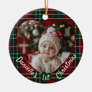 Custom Photo Baby’s First  Ceramic Tree Decoration