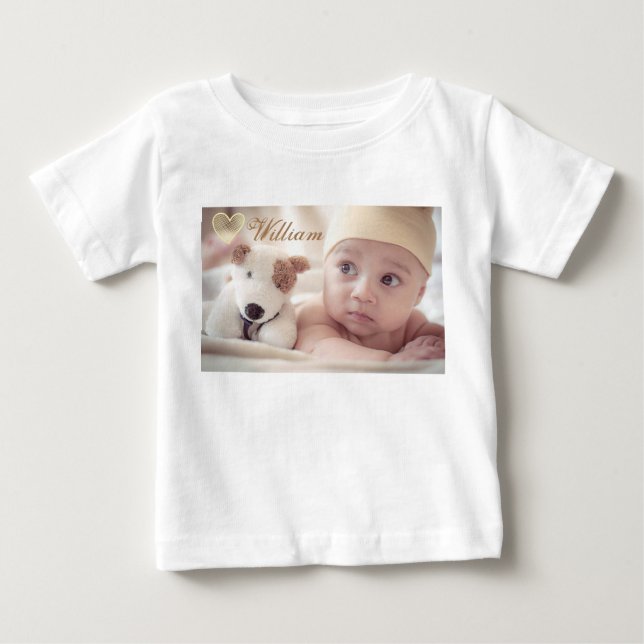 custom photo baby t-shirt (Front)