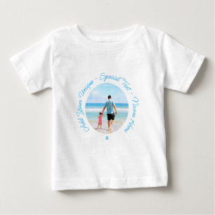 Custom Photo Baby T-Shirt Personalised Text