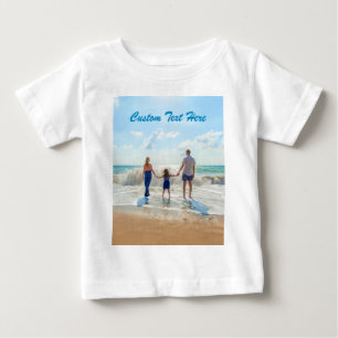 Custom Photo Baby T-Shirt with Your Photo and Text