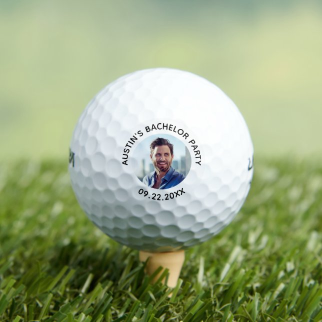 Custom Photo Bachelor Party Personalised Golf Balls (Insitu Tee)