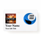 Custom Photo Badge Name Tag Template