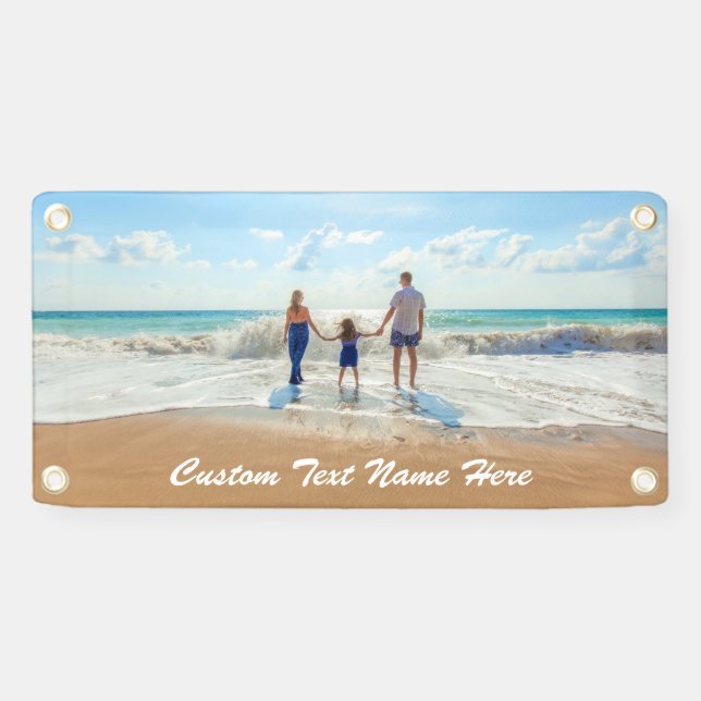 Custom Photo Banner with Your Photos and Text (Horizontal)