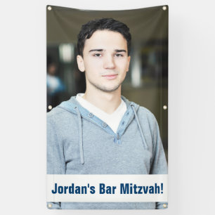 Custom Photo Bar Mitzvah Banner
