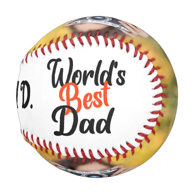 Custom Photo Baseball: Perfect Father's Day Gift Baseball (Back Left)