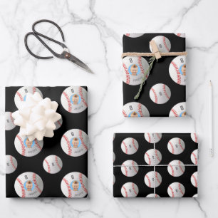 Custom Photo Baseball Wrapping Paper