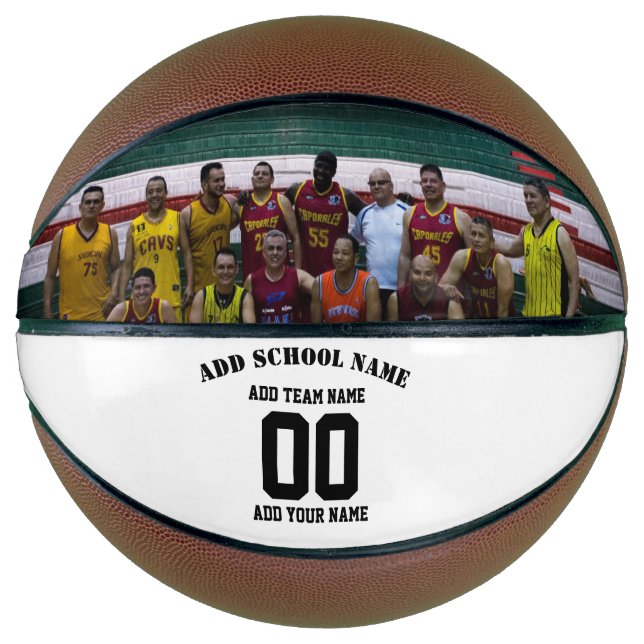 Custom Photo Basketball - Personalised Ball Gift (Front)
