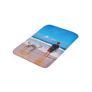 Custom Photo Bath Mat with Your Favourite Photos