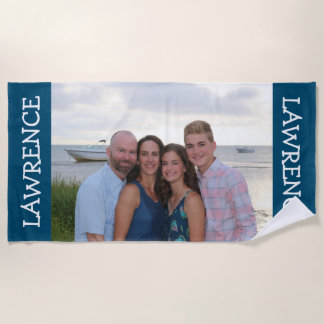 Custom photo beach towel - personalised gift