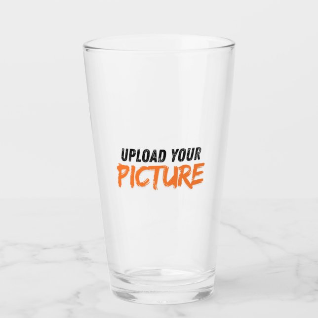 Custom Photo Beer Glass (Front)