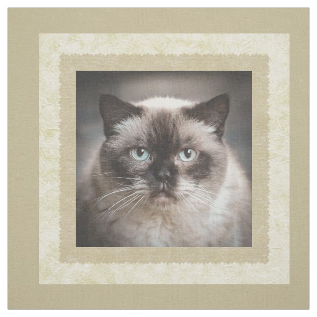 Custom Photo Beige Quilt Square Fabric (Swatch)